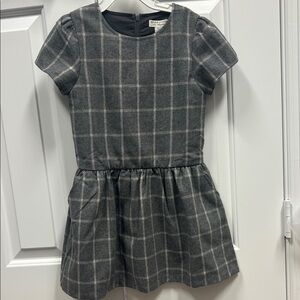 Gray Plaid Kids Dress